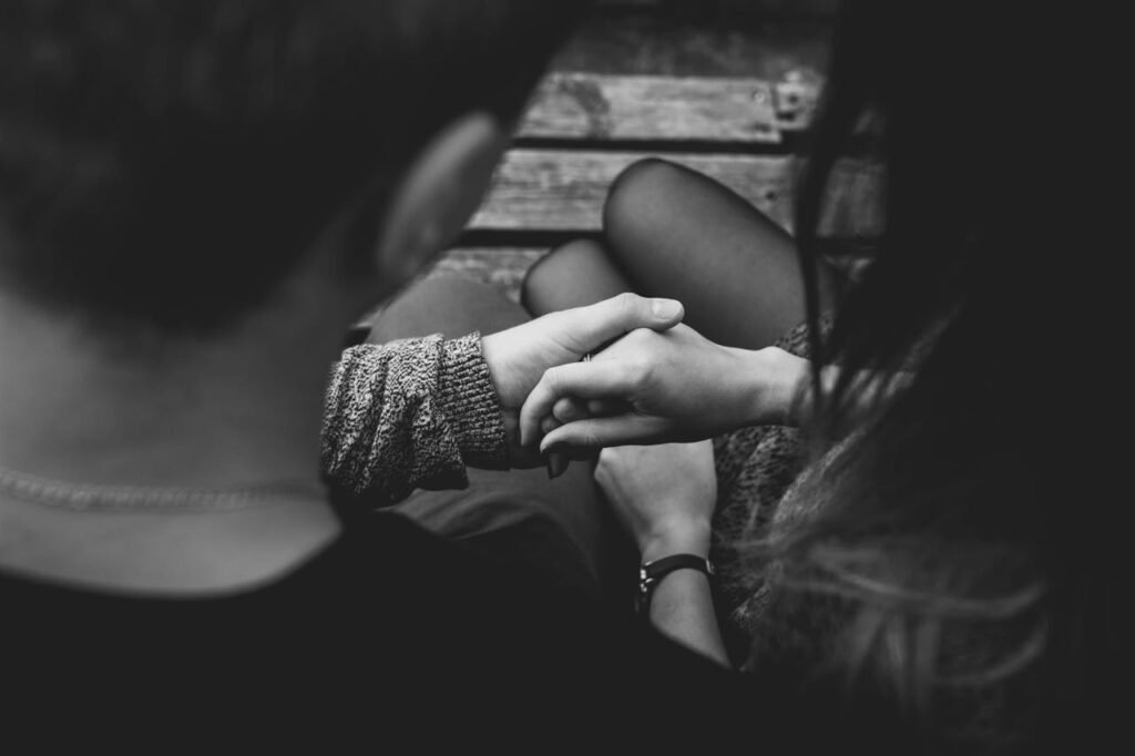 Close-up of Couple Holding Hands